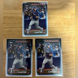 Evan Carter Rookie baseball card